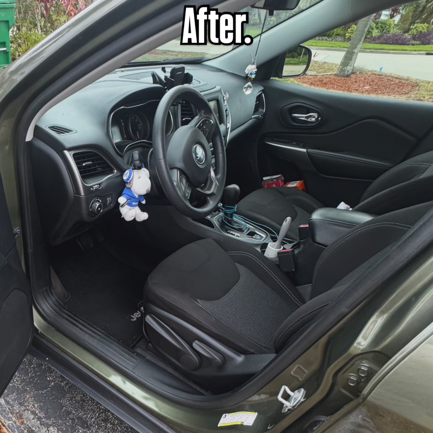 After - clean Jeep interior detail South Florida